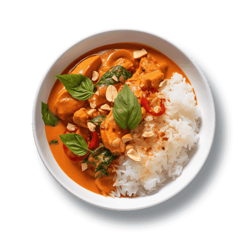 Thai meals macro photo