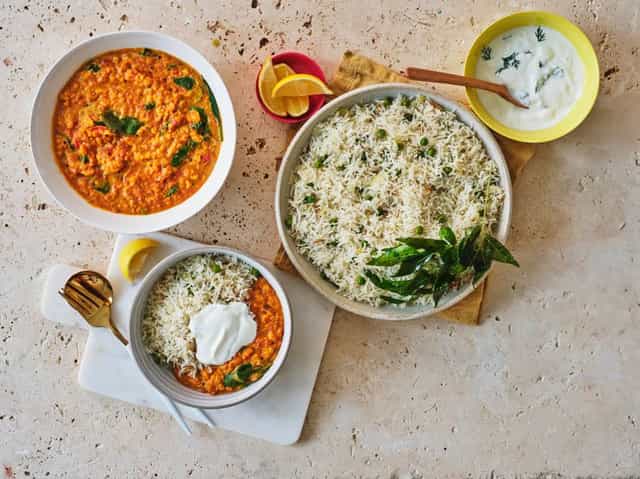Photo of Red Lentil Dahl with Pilaf